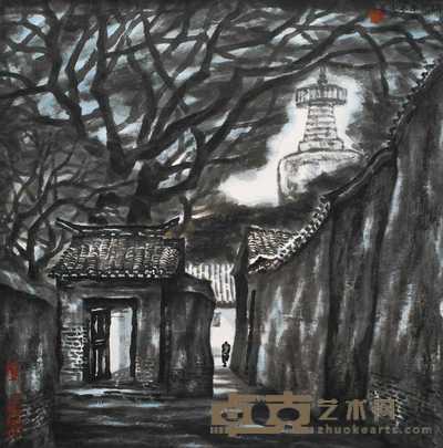 李小可 胡同 68×68cm